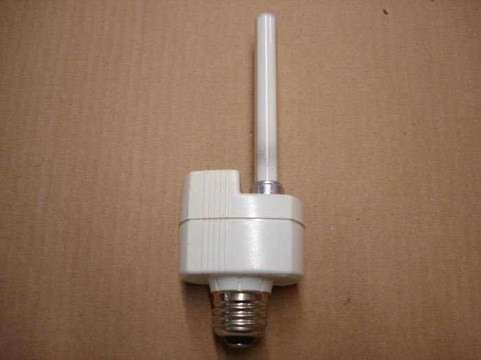 Philips PL Adapter
A Philips Canada PL adapter for 7W and 9W PL compact fluorescent lamps.

Made in: Canada

Manufactured: ~ Late 80's/early 90's

Current: 0.2A

Voltage: 120V
