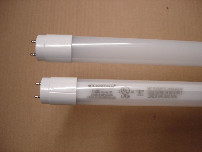 Luminus 17W LED
Here's a pair of Luminus 17W cool white LED T8 tubes for use with electronic fluorescent T8 ballasts only.

Made in: China

Manufactured: September 2018

Colour temperature: 4000K

Lumens: 2200

Lamp life: 50,000 hours

Lamp shape: T8 linear
