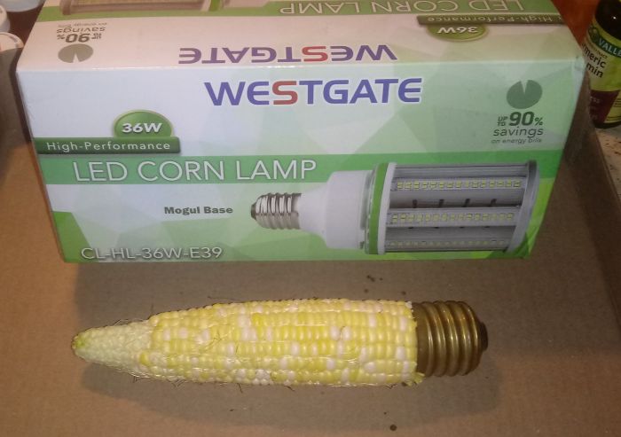 Will it Light??
Made my own corn light. LOL
Keywords: Light humor