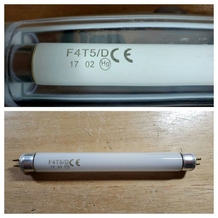 F4T5/D fluorescent tube
Came with my GE battery operated fluorescent light.
Keywords: Lamps