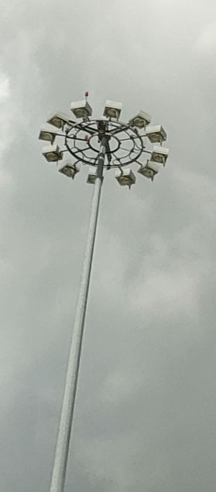 Cooper Galleria high masts with glare shields
Picture taken on August 18, 2019

At Hwy. 290. Sorry for the fuzzy pic.
Keywords: Misc_Fixtures