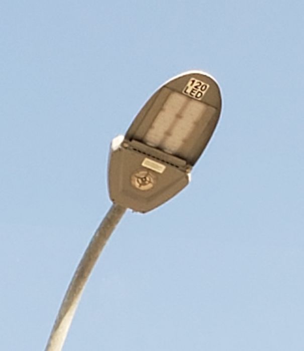 Close up of the Trastar Duralight DURA-ST Series 120w LED streetlight
Picture taken on Dec. 8, 2019 

A super close up of the fixture.
Keywords: American_Streetlights