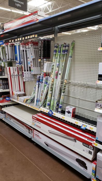 Walmart ditched GE T8s and T12s fluorescent tubes and now have the LED counterparts. :(
Well, it looks like they got rid of the GE regular fluorescent tubes, and now they have the LED counterparts. However they still have the T5 tubes and circlines. Just sad.
Keywords: Lamps