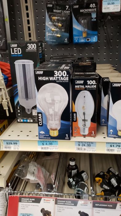 Feit Electric bulbs
They have a crap LED retrofit, an awesome 300w incandescent, and a 100w PSMH bulb.
Keywords: Lamps