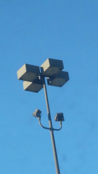 Metal Halide parking lot fixtures with two flood lights
At a grocery store parking lot.
Keywords: Misc_Fixtures