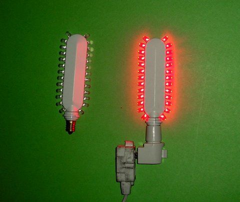 LED Exit Retrofit
Both are red, I got these at the ReStore in Montclair, CA
Keywords: Lamps