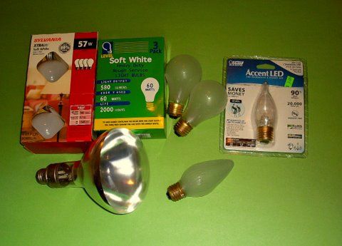 Bulbs I got with Dave
ReStore: the 2 Satco and a 1.2w LED that isnt very bright. 98+ store: 57w Syl and the 60w Ruff service that are made in China, one failed-air leak. From Dave: 500w heat lamp, 6 25w130v flame shaped IF.
Keywords: Lamps