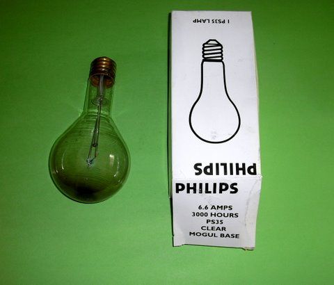 6.6A China Bulb
My brother gave me this that he found at his work. It is still good. It may have come from Santa Ana or Newport Beach, CA (Orange County) as they use 6.6A series post tops still.
Keywords: Lamps