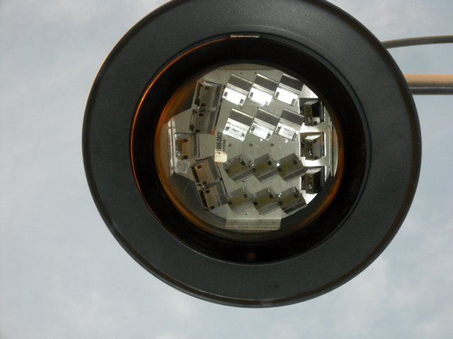 LED  Retrofit
Was PSMH, now LED. On Mountain, S/O 10fwy, Ontario, Calif
Keywords: American_Streetlights