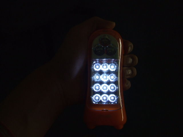 LED flashlight w/lower 12 diodes lit
LED flashlight with the 12 LED mode
Keywords: Miscellaneous