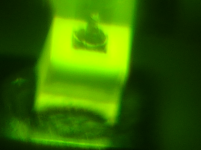 It's so TINY!
An extreme macro shot of a tiny SMD LED. LED is about 1mm and 2mm. I think the die is about .5mm X .5mm x .5mm, so yeah it's TINY!
Keywords: Lamps