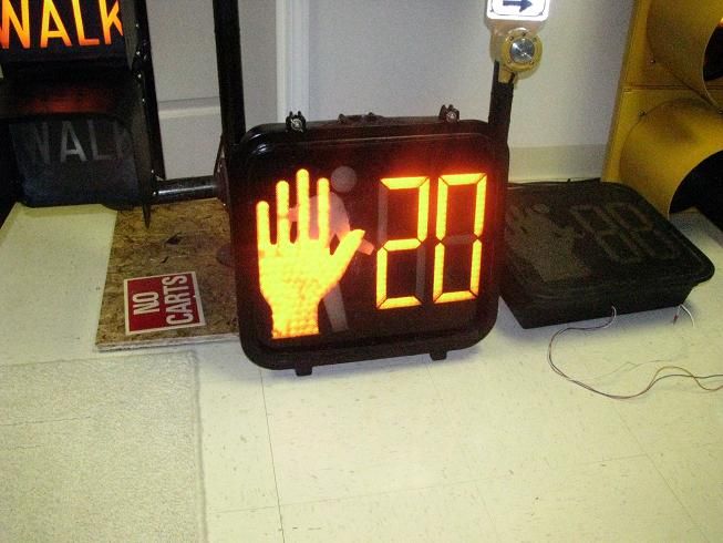 New countdown fixture
Flashing the hand as the numbers count down. This unit replaces my Quixote LED countdown module that had some segments go bad.

This unit is made by Excellence Opto-Electronics or EOI and fit nicely into my existing housing
Keywords: Traffic_Lights