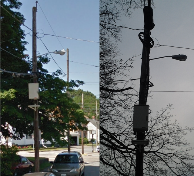 70W HPS M-250R2 REPLACED GE M-250A!
NGrid replaced all the MV lights on Sweet Ave, Bristol Ave, and London Ave in Pawtucket with HPS M-250R2s. I guess this was a small-scale MV mass-changeout.
Keywords: American_Streetlights