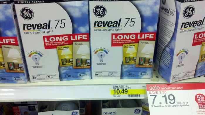 $10.49 for a 4 pack of incandescent bulbs?!?!
This is at Target. What are they thinking?!
Keywords: Lamps
