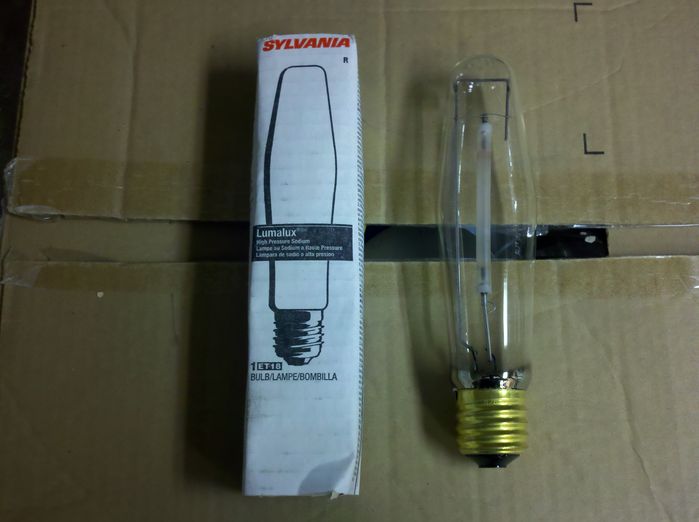 Sylvania 310w Lumalux HPS lamp
310w is rather uncommon in most states outside of California.
Keywords: Lamps