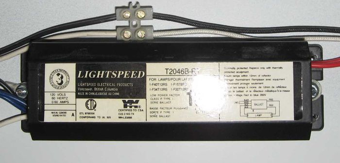 LightSpeed 2046B-RT Rapid Start Ballast in my CH-30 Reptile Fixture
This is in the fixture I bought at a thrift store not knowing what it was for at the time (I thought it was a multi purpose shop light)
Anyway is the F20T12 lamp that it takes an easy to find lamp or is it a special purpose lamp?
Keywords: Gear