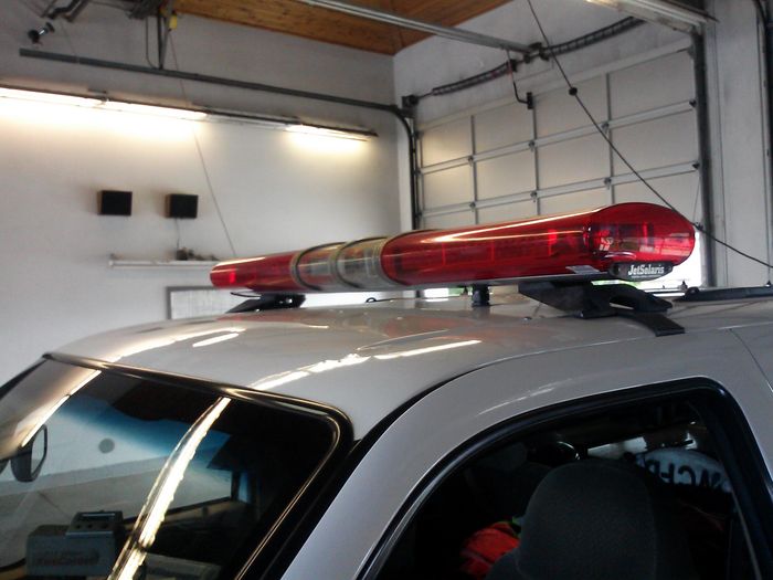 JetSonic LED bar
On the WCFD asst chief"s SUV. In the center clear part is an Opticom emmitter to preempt traffic signals.
Keywords: Misc_Fixtures