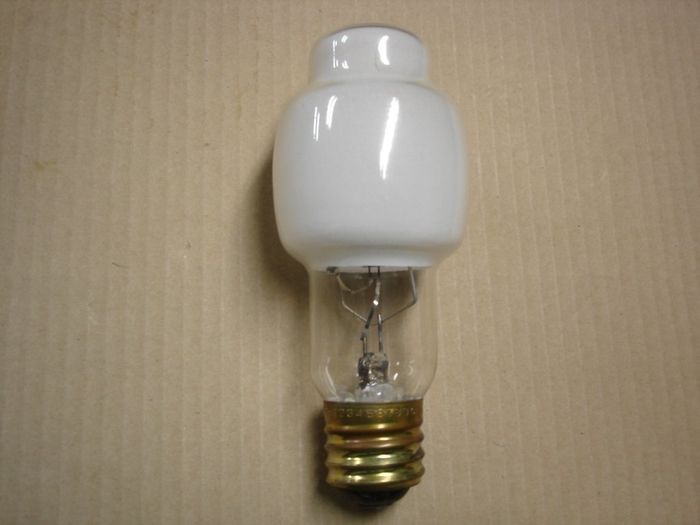 Westinghouse 100W Lifeguard
Here's a Westinghouse Canada 100W deluxe mercury vapour lamp.
Manufacture date: Aug. 1982
Base: Mogul E39 Brass
Lamp shape: BT-25
Made in: Canada
Lamp life: 24000+ hours
Ballast: H-38
Keywords: Lamps