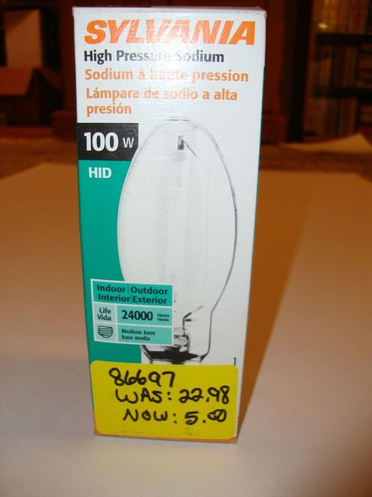 My Latest Find 
I found a 100 watt Sylvania medium based lamp on sale for $5.00! 

