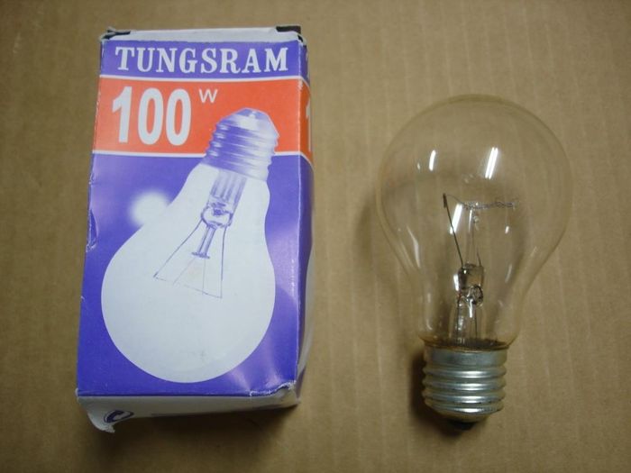Tungsram 100W
Here's a clear 100W Tungsram lamp with an E27 European base.
Voltage: 110-130V
Current: 0.95A
Lamp life: 1000 hours
Filament: C-9
Lamp shape: A19
Made in: China
Base: Medium E27 Aluminum
Keywords: Lamps