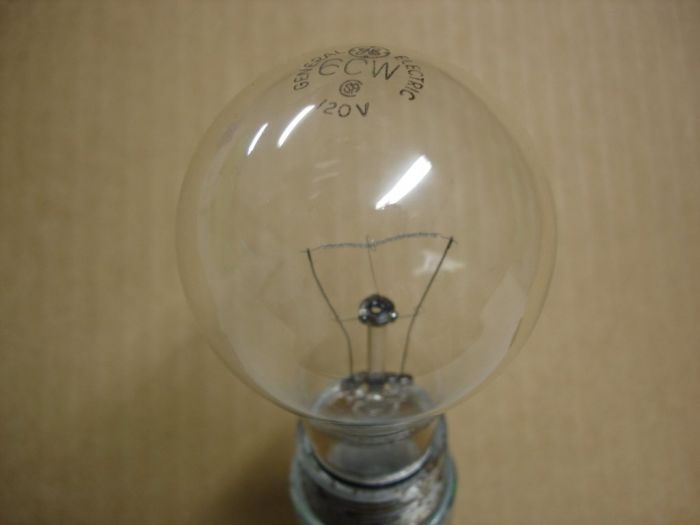 General Electric 60W
Here is a clear 60W GE lamp with a supported filament.
Voltage: 120V
Current: 0.48A
Filament: CC-6
Lamp shape: A19
Base: Medium E26 Aluminum
Keywords: Lamps