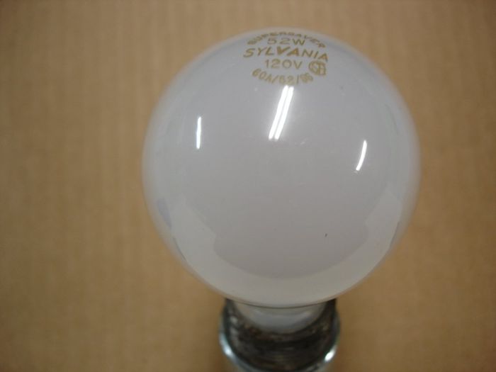 Sylvania Super Saver 52W
Here is a regular frosted 52W Sylvania Super Saver incandescent lamp.
Voltage: 120V
Current: 0.40A
Filament: C-8
Lamp shape: A19
Base: Medium E26 aluminum


Keywords: Lamps