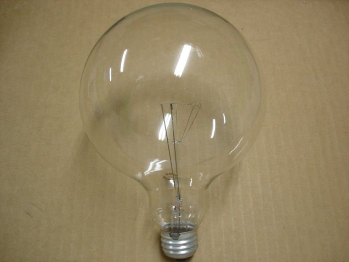 Sylvania 60W G40
Here is a clear Sylvania G40 Globe with the same etch design as the G40 ceramic coated lamp.
Voltage: 120-130V
Current: 0.45A
Filament: C-9
Lamp shape: G40
Base: Medium E26 Aluminum

Keywords: Lamps