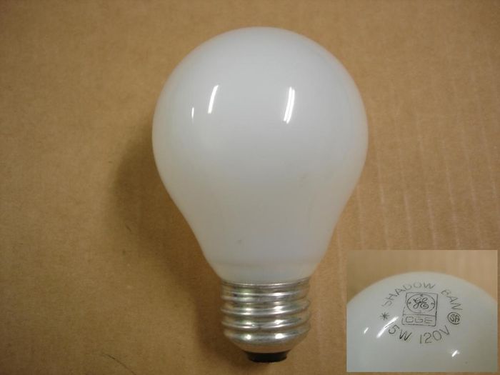 CGE 15W Shadow Ban
An interesting find,here's a 15W A19 short neck Canadian General Electric Shadow Ban incandescent lamp.
Voltage: 120V
Current: 0.12A
Filament: C-9
Lamp shape: A19 (short neck)
Made in: Canada
Base: Medium E26 Aluminum
Keywords: Lamps