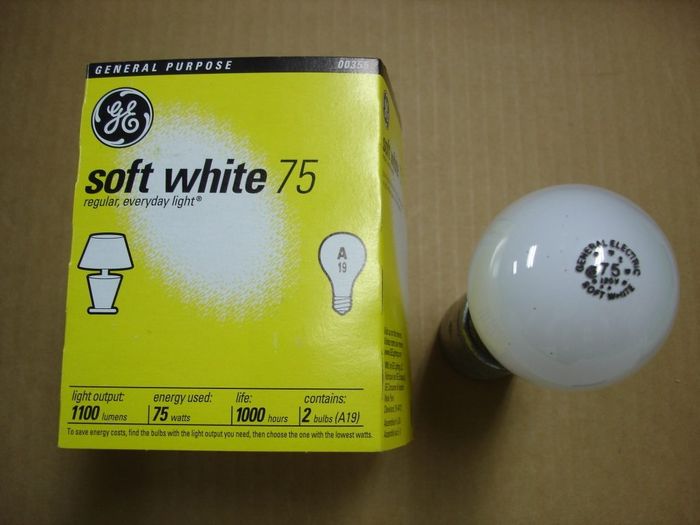 GE 75W Soft White
This was the last pack of 75W and above incandescent lamps that I grabbed at Zellers since the ban of 75W and above incandescent lamps as of Jan.01,2011.These were made in the USA
Keywords: Lamps