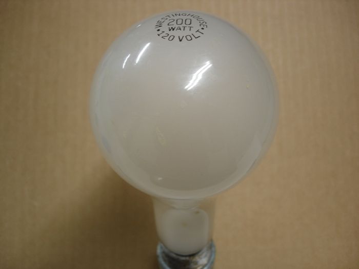 Westinghouse 200W
Here's a frosted 200W Westinghouse incandescent lamp.
Keywords: Lamps