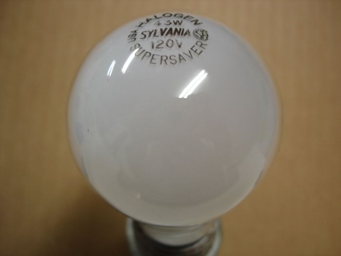 Sylvania 43W Halogen
Here is a 43W Sylvania Supersaver halogen lamp which replaces 60W incandescent lamps.


Made in: USA
Keywords: Lamps