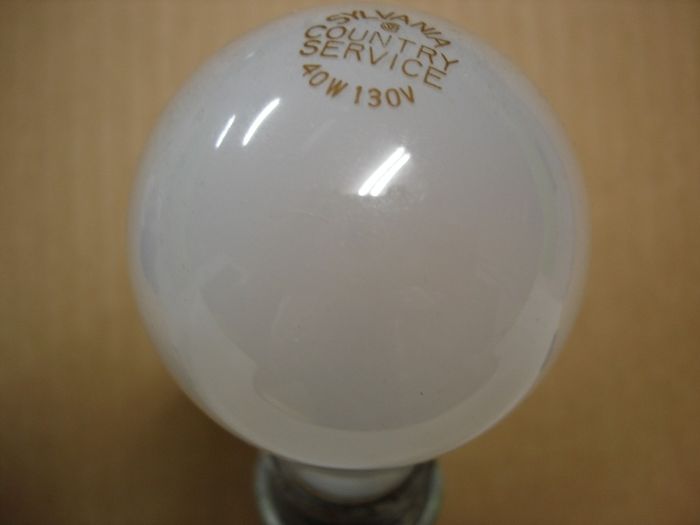 Sylvania 40W
Here's a Sylvania 40W Country Service lamp.
Keywords: Lamps