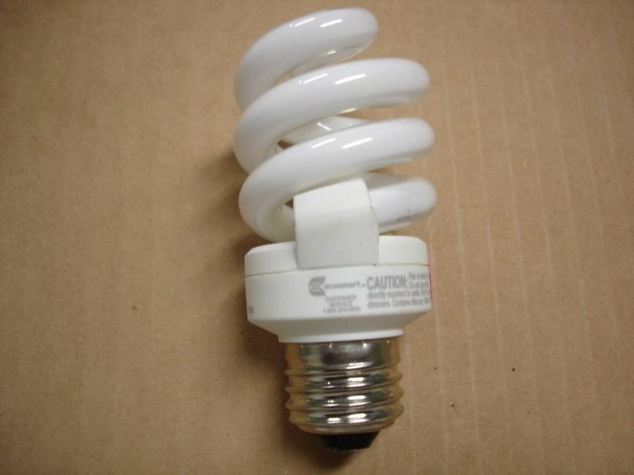 Ecosmart 14W CFL
Here is a Ecosmart 14W warm white compact fluorescent lamp.


Made in: China
Keywords: Lamps