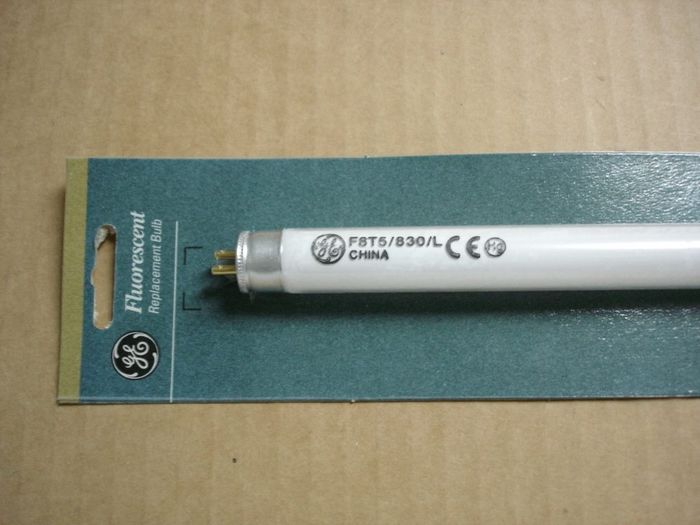 GE F8T5
Here is a GE F8T5 high colour rendition fluorescent lamp.


Made in: China
CRI: 80
Keywords: Lamps