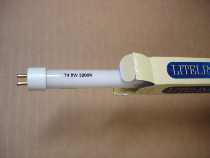 Liteline 8W T4
Here's a Liteline 8w warm white triphosphor T4 fluorescent lamp for their under cabinet fluorescent fixtures.

Made in: China

CRI: 82
Keywords: Lamps