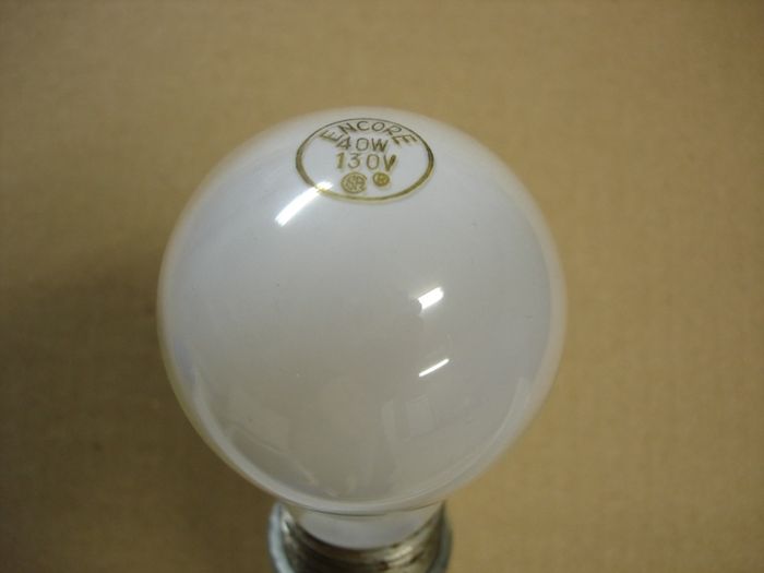 ENCORE 40W
Here is an Encore 40W soft white incandescent lamp.
Keywords: Lamps
