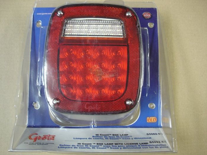 Grote LED
Here is a Grote Hi-Count  LED Box Lamp style tail lamp.

Made in: Taiwan 


Keywords: Miscellaneous