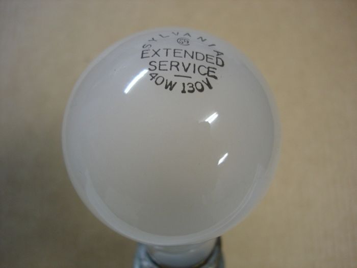 Sylvania 40W
Here is a Sylvania 40W Extended Service incandescent lamp.
Keywords: Lamps