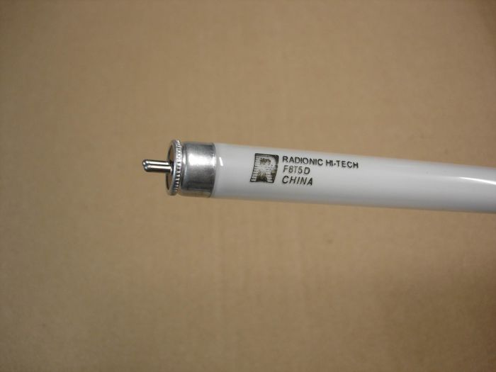 Radionic Hi-Tech F8T5
Here is a Radionic Hi-Tech F8T5 daylight fluorescent lamp.

Made in: China
Keywords: Lamps