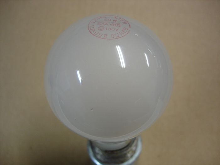 Tamko 60W
Here is a Tamko 60W frosted long life incandescent lamp.
Keywords: Lamps
