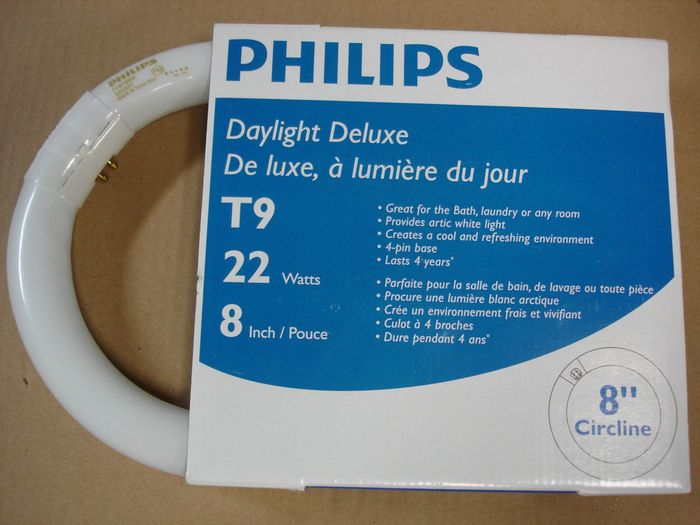 Philips 22W Circline
Here is a Philips 22W 8" Daylight Deluxe Circline fluorescent lamp.

Made in: Thailand 

Manufactured: September 02,2013

CRI: 79
Keywords: Lamps