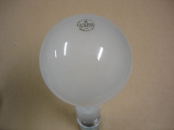 Sylvania 300W
Here is a Sylvania 300W frosted extended service incandescent lamp.
Keywords: Lamps