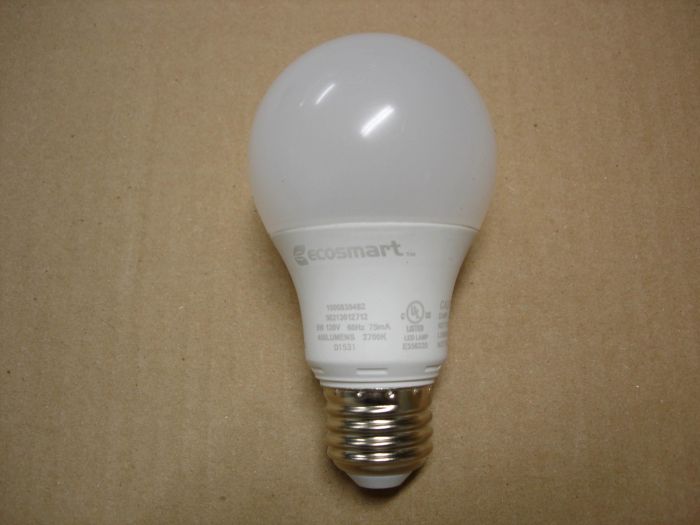 Ecosmart 5W LED
An Ecosmart 5W non-dimmable warm white LED lamp.

Made in: China
Keywords: Lamps