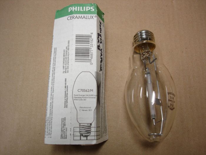Philips 70W HPS
Here is a Philips Ceramalux 70W ALTO medium base high pressure sodium lamp.

Made in: China

Manufactured: Feb. 2012

CRI: 21
Keywords: Lamps