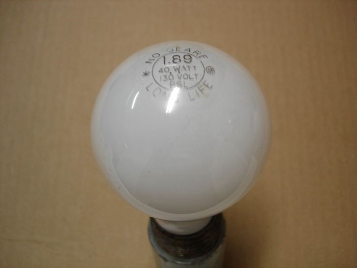 PSL 40W
Here is a PSL GE? 40W No-Glare long life coated incandescent lamp.
Keywords: Lamps