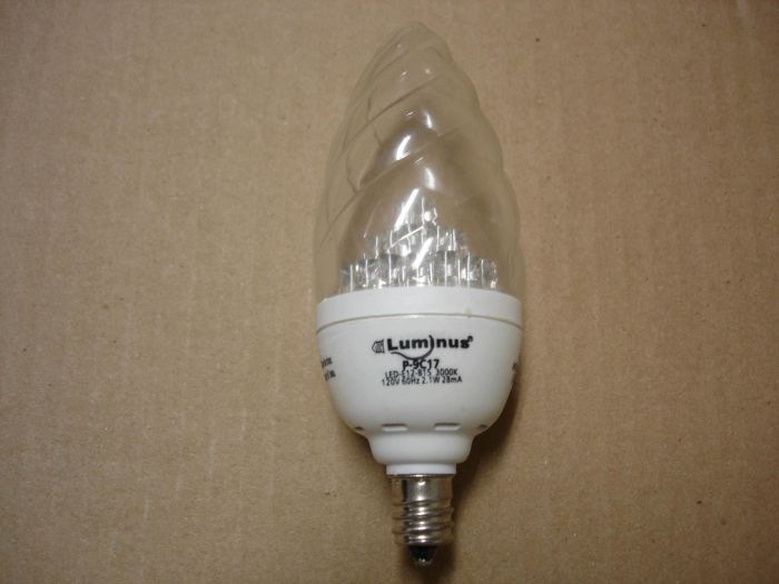 Luminus 2.1W LED
Here is a Luminus 2.1W dimmable LED decorative lamp.

Made in: China
Keywords: Lamps