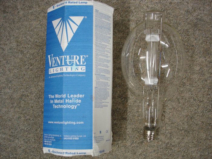 Venture Lighting 1500W Metal Halide
Here is a Venture Lighting 1500W metal halide lamp.

CRI: 65
Keywords: Lamps