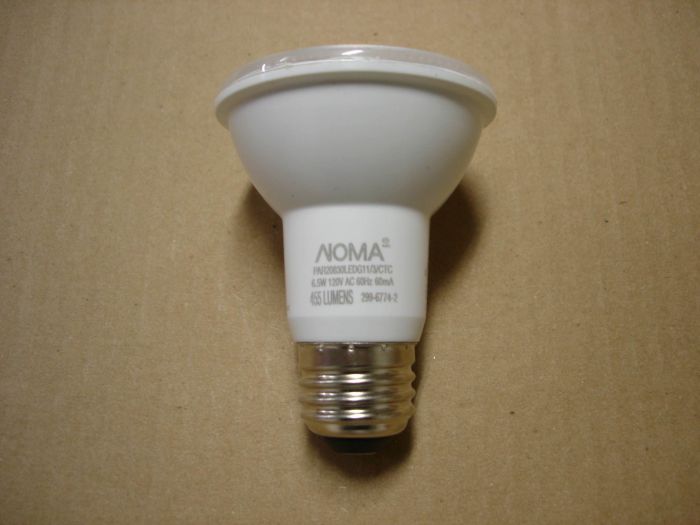 NOMA 6.5W LED
Here is a NOMA 6.5W LED soft white flood with a 40 degree beam angle.

Made in: China
Keywords: Lamps
