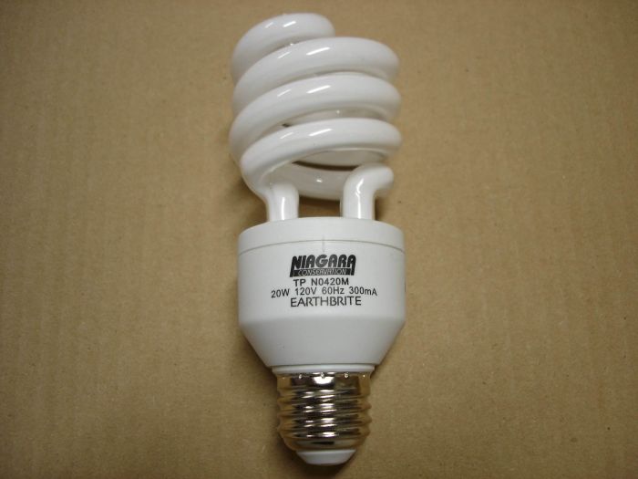 Niagara Conservation/Earthbrite 20W CFL
Here is a Niagara Conservation/Earthbrite 20W warm white compact fluorescent lamp.


Keywords: Lamps