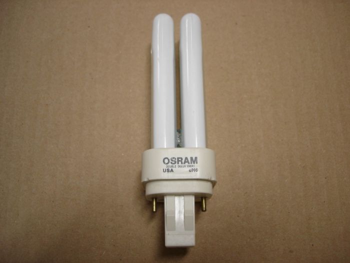 Osram 13W Double Dulux
Here is an Osram 13W Double Dulux cool white compact fluorescent lamp.

Made in: USA
Keywords: Lamps
